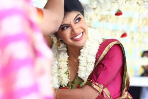 Swagatha S Krishnan Instagram - Happy Ugadi 🌺 

Saree : @shruseternity 
Jewellery : @fineshinejewels 
Blouse : @dimahfashion 
Makeup and Hair : @anjusartistry 
Photography : @bala_g_studio 
Location : @namamigangesresort 

#wedding #oonjal