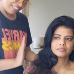 Swagatha S Krishnan Instagram - Makeup chair kaduppugal 🐷 @anjusartistry