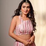 Tanya Sharma Instagram - Dil jhoom 🩷 . . Outfit - @the_adhya_designer Shot by - @sagarfilms194 Mua- @hetals_brides Studio- @s3.mumbai #ethnic #lehnga #pink #love #photoshoot #festive #festivewear #tanyasharma