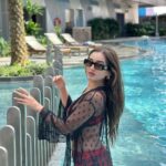 Tanya Sharma Instagram - Not your barbie girl I’m living in my own pretty good world ❤️ . . The @kayak_in app is my latest secret to travel like a pro. #SearchOneAndDone loved my amazing stay in Kuala Lumpur #ad #vacation #malaysia #travel #bikini #poolside #tanyasharma Sofitel Kuala Lumpur Damansara