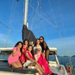 Tanya Sharma Instagram - Absolutely loved every bit of it 🥹 never imagined I’d be sailing with my besties in another nation and having the time of our lives ! A BIG THANKS to @mantablucruises for making it happen ! The whole experience was wholesome which included drinks ,food , salt jacuzzi in the sea and the best sunset ever ✨ #cruise #bestfriends #travel #travelgram #yacht #sunset #tanyasharma Langkawi