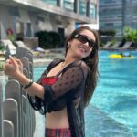 Tanya Sharma Instagram - Not your barbie girl I’m living in my own pretty good world ❤️ . . The @kayak_in app is my latest secret to travel like a pro. #SearchOneAndDone loved my amazing stay in Kuala Lumpur #ad #vacation #malaysia #travel #bikini #poolside #tanyasharma Sofitel Kuala Lumpur Damansara