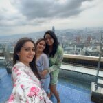 Tanya Sharma Instagram - Feeling high 😂🌈 . . Swipe right to see #influencers struggle 🥹 Wearing - @femi9.byas #vacation #travel #malaysia #love #grateful #photooftheday Sky Box at Sky Deck KL Tower