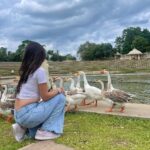 Tanya Sharma Instagram – Feeling good like I should 🌈
.
.
Swipe right for some quack 🪿 Sri Sri Ravishankar Ashram