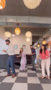Vaishnavi Gowda Instagram - Dancing our way through! 💃 
already a month to Seetha Rama ❤️