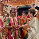 Vaishnavi Gowda Instagram - Congratulations 🎉! Happy married life Praveen and Keerthana 😘 Wishing you both lifetime of peace , love and happiness 🤍