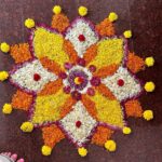 Warina Hussain Instagram - Happy Onam 🌸✨ I wish that your life is as colourful 🌈 as pookalams! #festivalvibes #onam #kerala #sareelover Kerala
