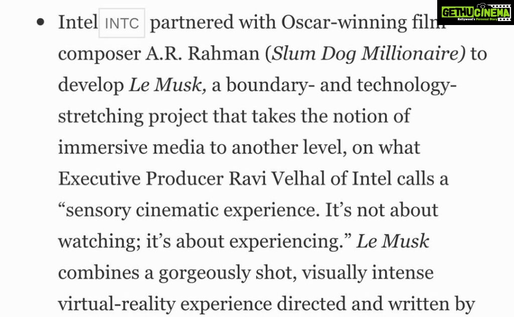 A. R. Rahman Instagram - Thanks for the mention @forbes our @lemuskxperience team is preparing for more metros in a few months ….yes we are coming to you 🤲🏼🙏😍 Los Angeles, California