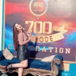 Aalisha Panwar Instagram - Completed 700 episodes.. ., Posting super late but with same emotion.. Feels wonderful to b a part of this lovely team.. Congratulations to the whole team and fans.. ❤️ Many more to go.. .,🧿 #NathKrishnaAurGauriKiKahani @arjunsinghdalal_ @nitinbabuofficial @anusolanki_