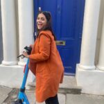 Aarohi Patel Instagram – I am just a girl, riding a scooter, in front of that blue door 💙 #NottingHill Notting Hill