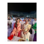 Aarya Ambekar Instagram - Too-precious-to-post kinda conversations with Smt. Usha Mangeshkar ji!✨Her music, paintings and more than that, kindness, humility and forgiving nature just amaze me everytime I meet and interact with her!!❤️✨ Phaltan