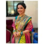 Aarya Ambekar Instagram - Some more pics brilliantly clicked by @rahuldeshpandeofficial dada.! Swipe to see how attempts at making me blush turned into laughter and the iconic Balgandharva pose happened naturally!!!!😁