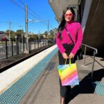 Aayushi Dholakia Instagram - cruising around in pink💗 . . . Exploring the streets of Sydney has been so much fun and walking through Queen Victoria Building was truly amazing!! The architecture is so intricate and vintage🫶🏻 #traveltales #vacationoutfit #holidayoutfit #thisisaustralia #tourismaustralia #australia Qvb- Queen Victoria Building