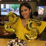 Aayushi Dholakia Instagram - This one is special, 25k followers on Instagram🌟🫶🏻 It had been long since I wasn’t seeing any growth on my page numerically, and was in a constant fix to make it better. Sometimes I blamed the algorithm or at times just thought that it’s not my day. But I kept going and continued creating what I love the most and we are here today🥰✨ Thank you for your constant love and support, long way to go♥️ Special mention to @pizzawalas.india for celebrating this milestone with me💛 #gratefullness #livealifeyoulove #grateful #25k #thankyoueveryone #thanksforyoursupport