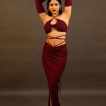 Aayushi Dholakia Instagram - Lady in red🍷✨ . . . . Campaign for @_rentofy_ Make and Hair by- @shraddha_dattaa Captured by- @24framesofshrey #modelinglife #model #photomodels #fashionmodel #modelshot #womanmodel