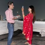 Aditi Gautam Instagram - 🧿🧿🧿 . . . . . . . #picoftheday #karwachauth #karwachauthspecial #love #red #eternity #explorepage #trend