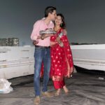 Aditi Gautam Instagram - 🧿🧿🧿 . . . . . . . #picoftheday #karwachauth #karwachauthspecial #love #red #eternity #explorepage #trend