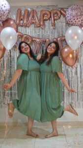 Aima Rosmy Sebastian Instagram - Its our birthday 😍😍
Happy birthday my twinniee @ainaelsmydelson & Me 😂😍