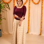 Aima Rosmy Sebastian Instagram - 🌹✨🌹 Onam special ✨ Wearing @pearlsfashionshj 👗 Shot by @sabir_photography_ 📸 Jewels by @azaleamanacy 🧿 Sharjah