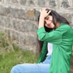 Aishu Instagram - Moo💅 #aishuads #brighteyesbabes #photooftheday #ootdfashion #ootd #greenaesthetic #nature #allsmiles