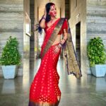 Akansha Chamola Instagram - sindoor khela 🥰🥰🥰🥰 JAI MAA DURGA 🙏🏽🙏🏽🙏🏽🙏🏽 . . . . . . . . . . . . . . . . . . . . . . . . . . . . . . . . #instagood #navratri #sindoorkhela #jaimatadi #saree #sareelove #sareefashion #red #redsaree #desi #desifashion #desigirl #curvyfashion #instastyle #instamood #navratrispecial #dusshera #indianfestivewear