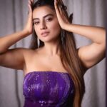 Akshara Singh Instagram - 💜🧿 #aksharasingh