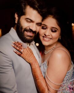 Akshaya Deodhar Instagram - Sangeet Night!✨Just the way we wanted.❤️
.
Beautiful Pictures by Team @girish_katkar_photography 
Akshaya’s & Hardeek’s Beautiful outfits by @labelsonalesawant 
Styled by @stylist.chaitalikulkarni 
Akshaya’s Jewellery by @chandrakalm_jewellery 
Akshaya’s Makeup by @madhurikhese_makeupartist 
Akshaya’s Hair by @komalpashankar_makeupartist 
Hardeek’s Hair & Makeup by @makeovers_by_rahul 
Wedding decor & management @a3eventsandmedia 
Wedding planner @bhagatamol 
Location- @siddhigardensandbanquets 
Managed by @wechitramedia @n.i.d.s_ @amolghodake_ 
.
#AHa #AkshayaDeodhar #HardeekJoshi #AkshayaHardeek