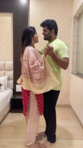 Akshaya Deodhar Instagram - Where there is love 💕 
there is life ! ❤️

@hardeek_joshi
.
.
#PrimeReels #Akshayadeodhar #HardeekJoshi #AHa ❤️