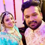 Amrapali Dubey Instagram - Happy birthday @ritesh_pandey_official ji 🥰 Mahadev ki kripa hamesha aap par bani rahe 🙏🏻🥰