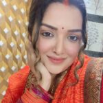 Amrapali Dubey Instagram - Happy Karwachauth to everyone fasting 🥰❣️ may your lives be filled with love for each other 😘