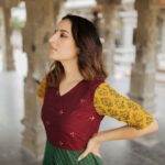 Amrutha Srinivasan Instagram - Put together by an amazing team of women for @manjalcouture :) go check them out; if it were up to me I'd have kept all their clothes to myself heheh 😬 Designed by @vinosekar MUA: @suganthi.themua Stylist: @lavanya_gopal Captured by epic-est @vidhyavijay who is too cool for watermarks 😂❤️ #shessexyandshenoseit #selfthu