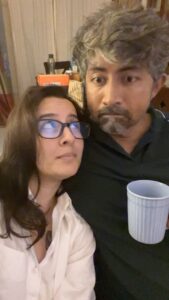 Amrutha Srinivasan Instagram - @evamkarthik hehehe 🤪♥️