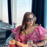 Angela Krislinzki Instagram - On the Top @atmospheredubai located on the 122nd floor in @burjkhalifa the tallest building in the world. 🔝 Burj Khalifa-Atmosphere