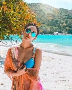 Angela Krislinzki Instagram - “Because there’s nothing more beautiful than the way the ocean refuses to stop kissing the shoreline, no matter how many times it’s sent away.”