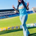 Anjana Singh Instagram - We Won #ccl #bhojpuridabanggs #match #bhojpuriteam Barkatullah Khan Stadium