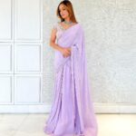 Ankita Lokhande Instagram - "You never change your life until you step out of your comfort zone; change begins at the end of your comfort zone." — Roy T. Bennett Saree: @ease_kv x @viralmantra Jewellery: @diagoldbyvardagoenka Styled By: @hemlataa9 Team: @saloni142_ @haaute Make up: @blendingiscardio Hair: @the_art_case_byfarah