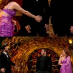 Ankita Lokhande Instagram - Salman Khan and our golden couple #AnVi’s on-stage banter really made us smile hard, and we hope it does the same for you since this is just the beginning 👁️😉 @beingsalmankhan @colorstv @officialjiocinema @endemolshineind #AnkitaLokhandeJain #VickyJain #AnViInBiggBoss17 #BiggBoss17Journey #BiggBoss17 #BB17 #DilDimaagAurDum #Colors #SalmanKhan #JioCinema