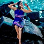 Anna Rajan Instagram - BEACH POSE SEASON 1: EPISODE 2 - Edge Wave Concept&Photography: @moorthi_sachin Designer: @parvatharakesh MUA: Myself 😉 #beach Pondicherry Beach