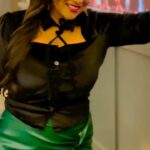 Anna Rajan Instagram - Don't let your fire go out🔥.#green #black #trendingreels #annaspeeks #actress #new #love #smile #fire #lichi #Makeup @vini_makeup_artist_ Hairstyle @triple_a_hair_styling_
