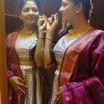 Annabharathi Berchmans Instagram – “சிரிப்பு ஒன்று மட்டுமே மனிதனை மனிதனாக  இருக்க வைக்கிறது 😆😍👍”-அன்புடன் அன்னபாரதி❤ 
costume:@sri_aari_bridal_blouse_designe 
makeup:@venimakeover 
@suba_shini_99