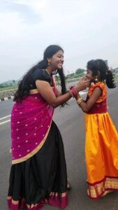 Annabharathi Berchmans Instagram - என் குட்டி தேவதையுடன் ..