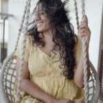 Anumol Instagram - 📸 When Rahul V Raju @rvrimpressions dropped by, we couldn't resist a casual photoshoot. This balcony was a major reason for choosing this flat, and sipping coffee on this swing with a river view never fails to calm my mind. In front of the camera, I've grown more confident in my own skin, appreciating all its imperfections. #Anumol #Anuyathra #PhotoshootFun #BalconyViews #CoffeeTime #RiverView #Confidence #embraceimperfections Kalamassery, India
