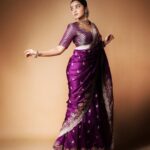 Anupama Parameswaran Instagram - Touch of purple. Hint of elegance. World of magic. Outfit : @tanva_by_deepika Styling : @sandhya__sabbavarapu @team_sandhya Photography : @pranav.foto Styling assistant : @styled_bysonali_