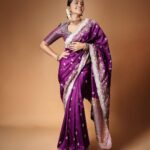 Anupama Parameswaran Instagram - Touch of purple. Hint of elegance. World of magic. Outfit : @tanva_by_deepika Styling : @sandhya__sabbavarapu @team_sandhya Photography : @pranav.foto Styling assistant : @styled_bysonali_