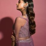Anushka Sen Instagram - Just like magic 💜 . For Bombay Fashion Week Outfit @panihari_mumbai Jewellery @miranabymegha Styled by @stylingbyvictor @sohail__mughal___ Assisted by @styleby_antara @janvijain123 📸 @miteshsphotography Hair @hairbyradhika Makeup @makeupbysalonij