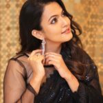 Aparna Das Instagram - This saree and this day ❤️‍🔥 #black Styling: @gayathribalasubramanian21 Outfit: @hafsaaddotcom Accessories: @fineshinejewels Pc: @varuun.jpg HMU: @teamdiamondartistry
