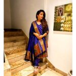 Apurva Nemlekar Instagram - Candid it is ❤️ . Pc - @musafirhumainn . #apurvanemlekar #paithanidress #royalblue #festiveready