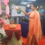 Apurva Nemlekar Instagram - . Thank you @tv9marathilive for inviting me. Ganpati Bappa Morya 🙏 . #premachigoshtaonstarpravah #saavni💃 #apurvanemlekar @shashisumeetproductions @star_pravah