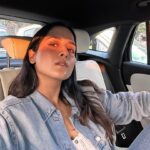 Arushi Sharma Instagram - Carfie chronicles 🚕🤳🏻