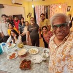 Ashish Vidyarthi Instagram - Shubho Bijoya.... Digging into Maachher Taingaa... Who has tasted it? Mumbai, Maharashtra